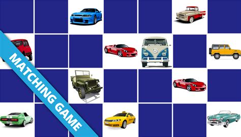 Play Matching Game For Seniors Cars Online And Free Memozor