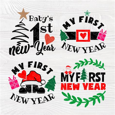My first new Year SVG | Svg bundle | My 1st new Year | Holiday cut ...
