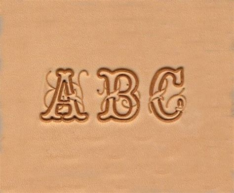 Abc Alphabet Leather Stamp Set 19mm 26 Tools Handle