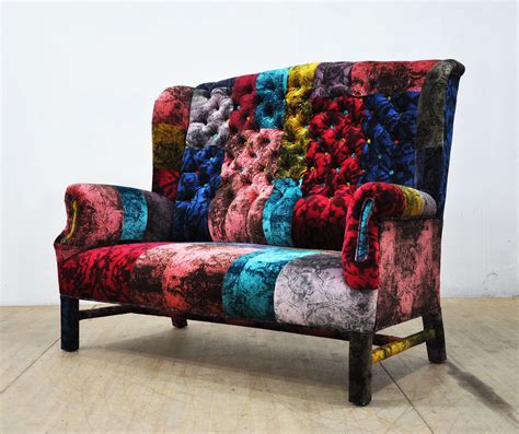 Stratton furniture | design is committed to walking clients through the design process from beginning to end. namedesignstudio | Patchwork sofa, Love seat, Cafe design