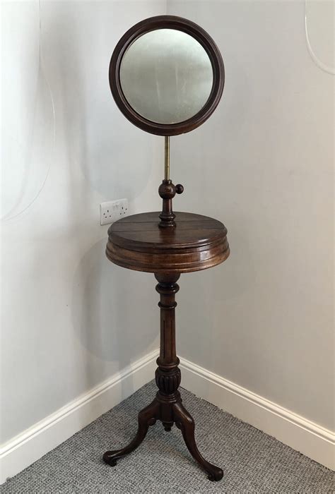 Antique Victorian Shaving Stand And Mirror 625394 Uk