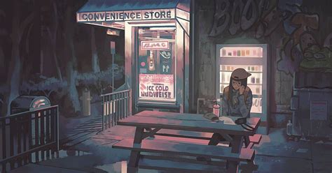 Convenience Store By Klegs On Deviantart Desktop Wallpaper Art