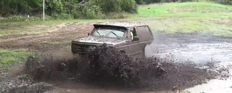 Ford Bronco Mega Truck Gets Stuck Muddy Monday