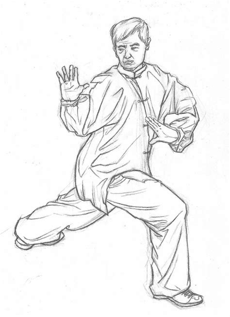 Fast Sketch Of Sports Movements Taijiquan By Thb886 On Deviantart