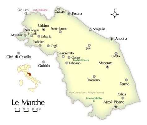 Here Is A Map And Guide Of Cities In Central Italys Marche Region