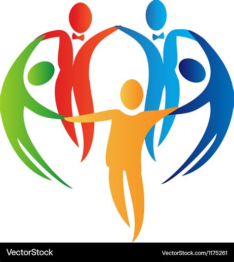 Diversity Teamwork Logo Royalty Free Vector Image