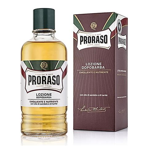 Proraso Red Aftershave Lotion For Coarse Beard Sandalwood And Shea Butter