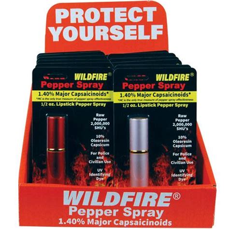 Wildfire Wholesale Pepper Spray Disguised Lipstick Case Of 12 14