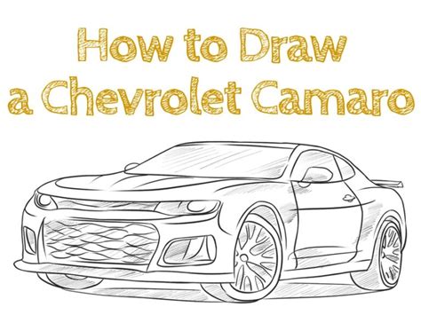 How To Draw A Chevrolet Camaro Zl How To Draw Easy