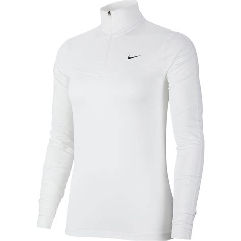 Nike Synthetic Pro Warm Long Sleeve Top In Whiteblack White Lyst