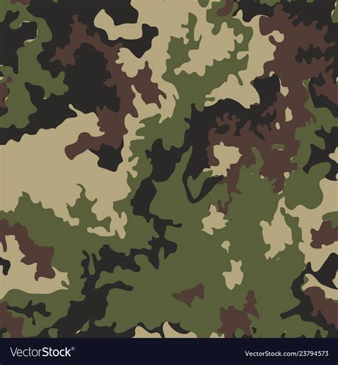 Texture Military Camo Repeats Army Green Hunting Vector Image
