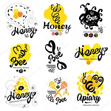 Download Sweet honey logo. Natural bee products — Stock Vector ...