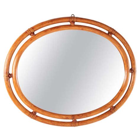 Oval Double Mirror Made In Milan 1960s At 1stdibs