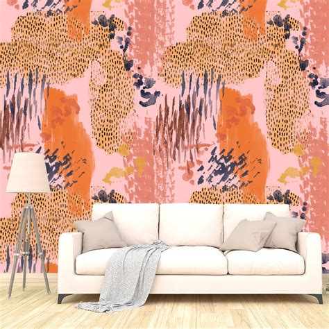 Abstract Watercolor Removable Wallpaper Peel And Stick Etsy