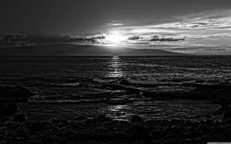 Black And White Sunset 4k Wallpapers Wallpaper Cave