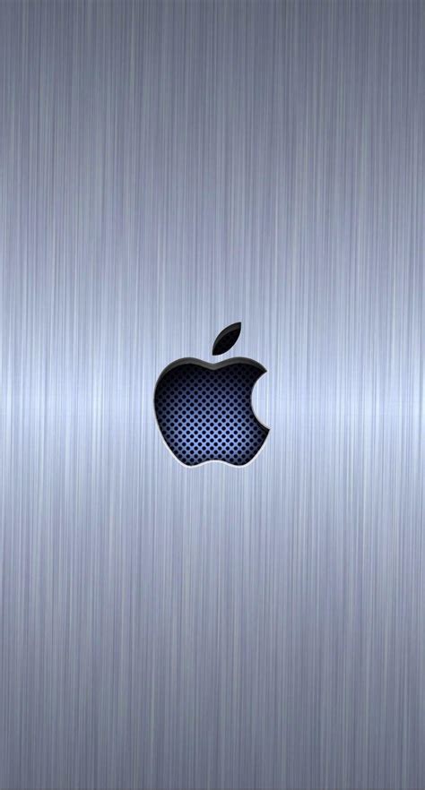 Iphone Logo Hd Silver Wallpapers Wallpaper Cave