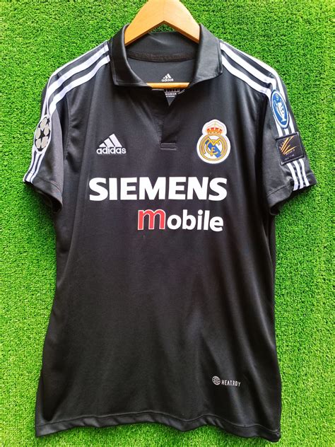 Camiseta Real Madrid 2002 Alterna Negra Tienda Gol Perú Camisetas