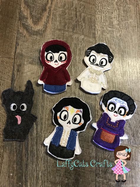 Handmade Coco Inspired Finger Puppets, Puppet, Puppets, Disney Inspired, Inspired Coco Movie ...