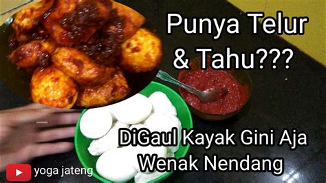 Telor & tahu balado #simple #simpleasalways telur • tahu • daun jeruk • garam • gula pasir • bawang merah • bawang putih • cabe merah keriting rose Lauk simpel TELUR BALADO Dan tahu, mudah, simpel enak ...