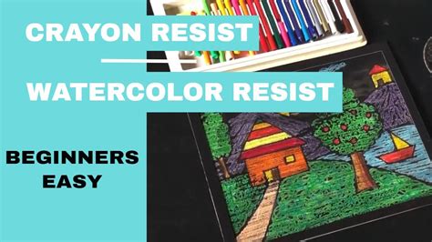 Crayon Resist Technique Watercolor Resist Technique Pramod Joseph