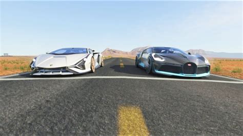Bugatti Divo Vs Lamborghini Sian Fkp 37 At Monument Valley Youtube