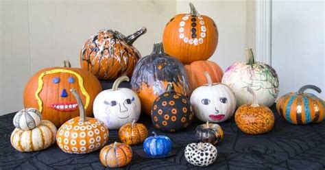 Kits include instructions and extra pieces. Kids Pumpkin Decorating Ideas - 12 Process Art, No-Carve ...
