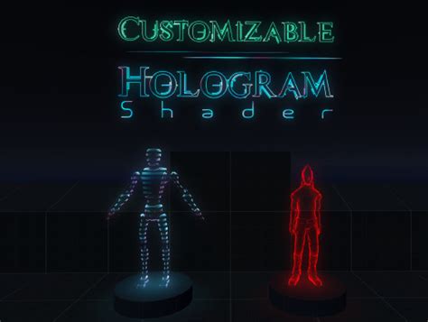 Customizable Hologram Shader ビジュアルエフェクト シェーダー Unity Asset Store