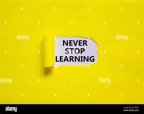 Never Stop Learning Symbol Words Never Stop Learning Appearing