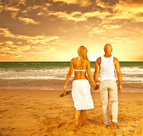 Happy Couple On The Beach Photograph By Anna Om