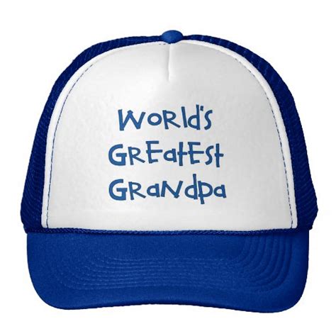 Worlds Greatest Grandpa Hat Zazzle