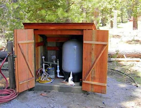 Free building plans for an insulated pump house from iowa state university shedplans water well shed. DIY Pool Deck in 2020 | Water well house, House water pump ...