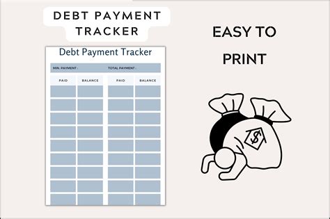 Debt Payment Tracker Printable Graphic by Realtor Templates · Creative