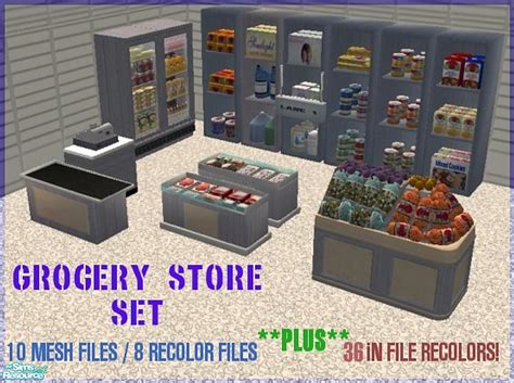 The Sims Resource Grocery Store Set