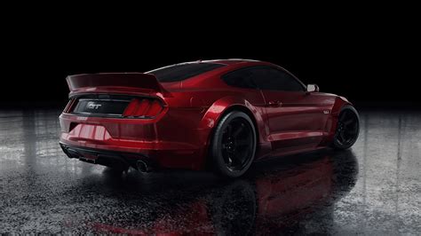 3840x2160 Red Ford Mustang Rear 4k Hd 4k Wallpapersimagesbackgrounds