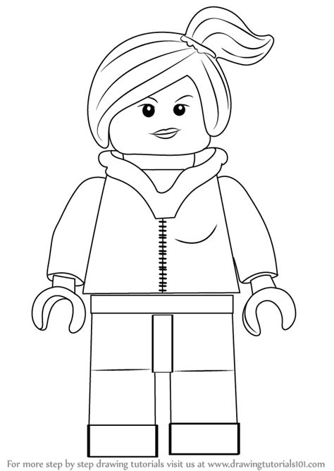 Learn How To Draw Wyldstyle From The Lego Movie The Lego Movie Step