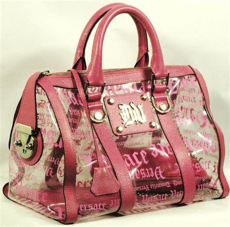 Donatella Versace Madonna Pink & Clear Handbag Purse image 2