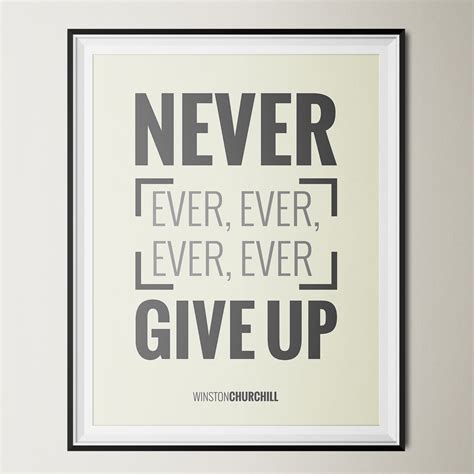 Never Give Up 12x16 Poster On Storenvy
