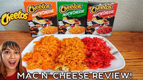 New Cheetos Mac N Cheese Review Cheesy Flamin Hot Jalapeño Youtube