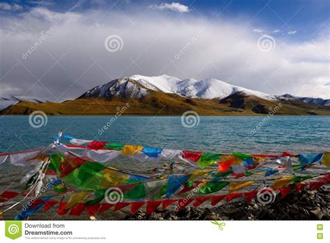 Tibet Snow Mountain Lake Editorial Stock Photo Image Of Peaks 78149658