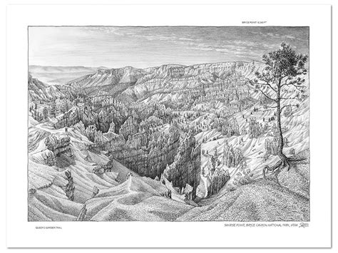 Bryce Canyon National Park Sketch James Niehues