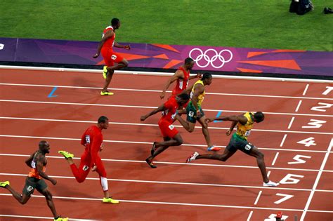 Most prior estimates have involved simple mathematical extensions of the world record improvement rate for 100 meters. Usain Bolt of Jamaica Defends Gold in 100 Meters - The New ...