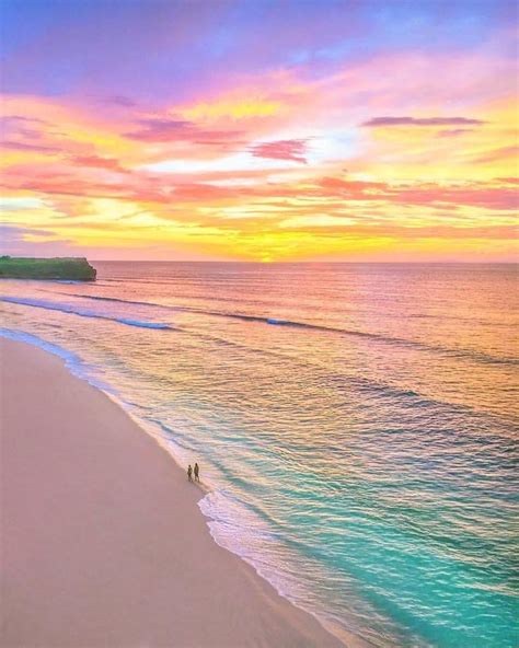 Pastel Sunset Beach Wallpaper Bali Sunset