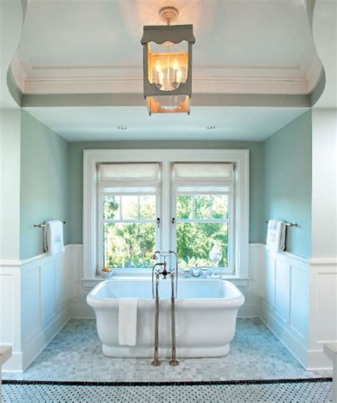 Chair rail and wainscoting are a type of molding commonly used in formal areas such as living and dining rooms to protect the walls from possible damages such as scrapping. Bathroom Wainscoting - Transitional - bathroom - Cottage ...