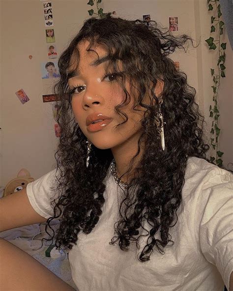 ⋆ ☽ Kiara 𖤐 ⋆ Keeahwah • Instagram Photos And Videos Curly Girl Hairstyles Hair