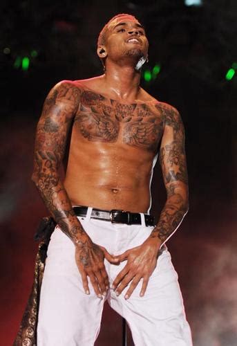 A Shirtless Chris Brown Puts On A Steamy Show