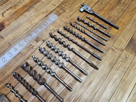 Antique Tools Brace Bits Drill Spurs Augers And Bits Lot W Reamer Usa Ebay