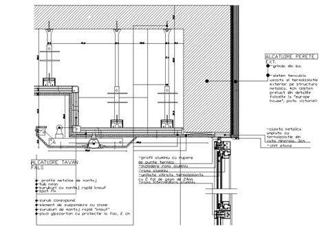 Fake Ceiling Section Plan Autocad File Cadbull