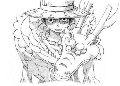 Artstation One Piece Monkey D Luffy Drawing
