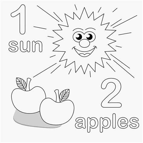Coloring Pages For Toddlers Numbers Printable Templates Free