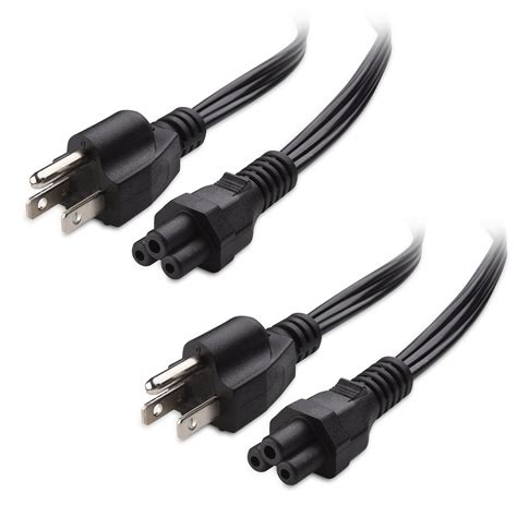 Buy Cable Matters 2 Pack 3 Prong Power Cord 10 Ft Ul Listed 16 Awg